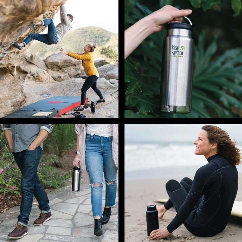 Gourde Bouteille Isotherme Klean Kanteen TKWide Insulated Loop 0,95L Noire 5 Gourde Bouteille Isotherme Klean Kanteen TKWide Insulated Loop 0,95L Noire – Image 3