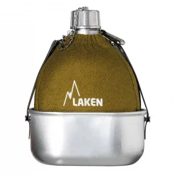 Gourde Avec Quart Laken Cantimplora Alu Et Tissu Kaki 1L