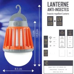 Lampe Lanterne Anti-insectes Rechargeable USB CAO LED 12 Lampe Lanterne Anti-insectes Rechargeable USB CAO LED -S'HYDRATER Soldes Magasin lampe lanterne anti insectes rechargeable usb cao led 5